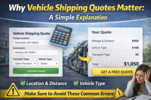 Why a Vehicle Shipping Quote Matters: A Simple Guide to Pricing, Accuracy, and What to Expect
